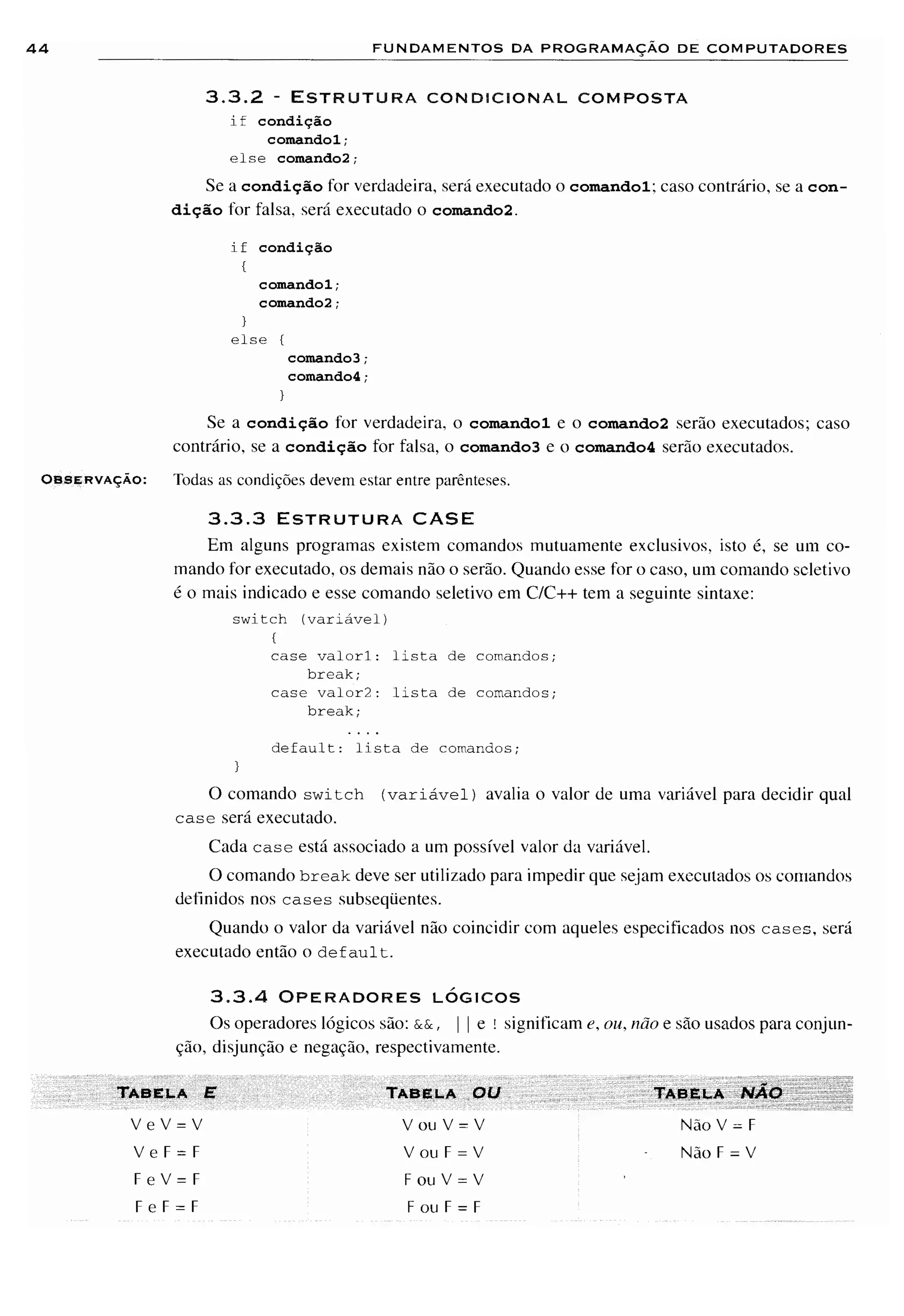 Fundamentos da programação de computadores   1ª edição