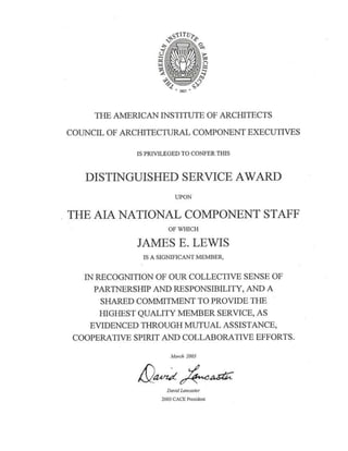 J lewis articles and awards all