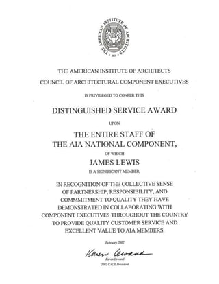 J lewis articles and awards all