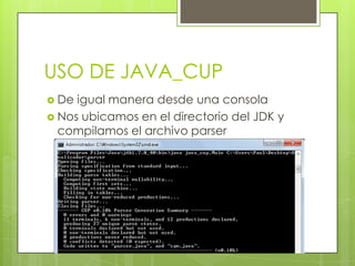 Jlex y cup en java | PPTX