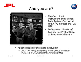 Pache Nasa Spark at NASA/JPL-(Chris Mattmann, NASA/JPL) | PDF