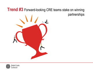 Trend #3 Forward-looking CRE teams stake on winning
partnerships
 