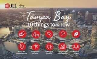 10things toknow
Command
central
Collective
action
The price
is right
Always in
season
Well worth
the wait
Riding the
coworking wave
Younger than
you think
Traffic relief
is coming
Going stronger
than Gasparilla
Elevating
equality
Tampa Bay
 