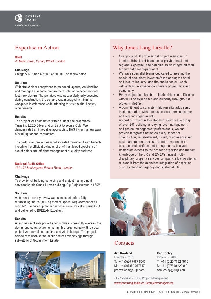 JLL Project Management 2012