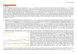 Land Rover Risk Assesment Jaguar Land Rover - Integrated Assessment | DOCX