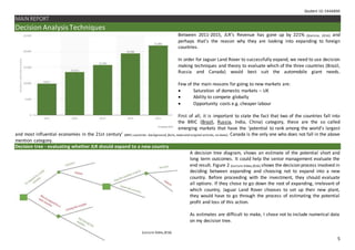 Land Rover Risk Assesment Jaguar Land Rover - Integrated Assessment | DOCX