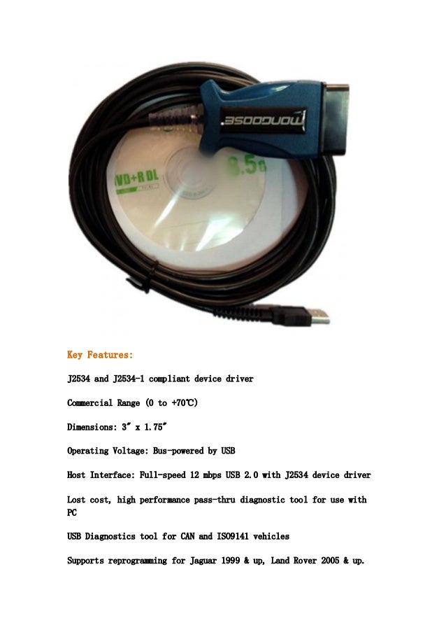 Jlr mongoose for jaguar and land rover