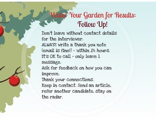 From Roots To Results: Nurturing a Successful Job Search
