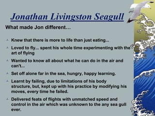 Johnathan Livingston Seagull - A review Slide 4