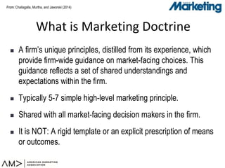 From:From:
 A firm’s unique principles, distilled from its experience, which
provide firm-wide guidance on market-facing ...