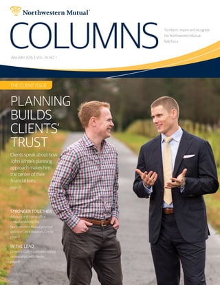 “Planning Builds Clients’ Trust” | Northwestern Mutual Columns | January 2016 