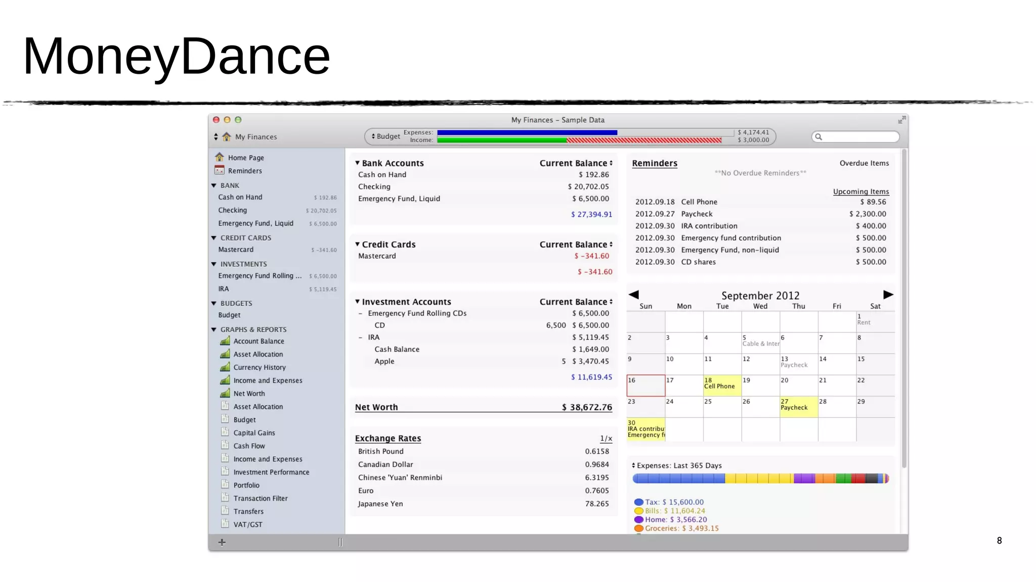 MoneyDance




             8
 