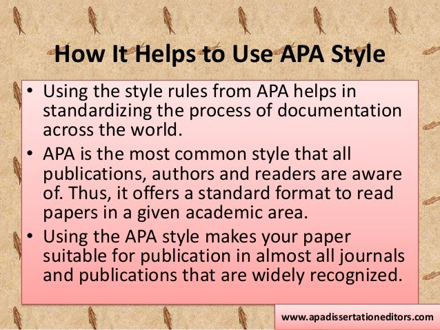 Dissertation editors apa