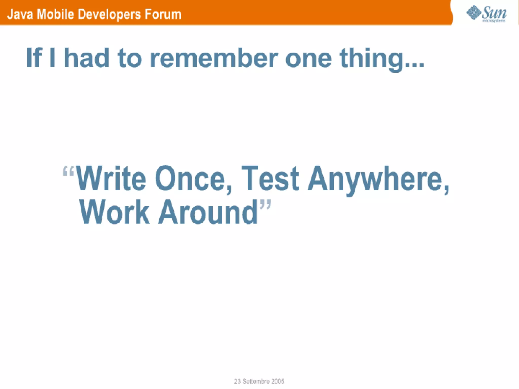 Schepis Deploy and Test MIDP Applications JMDF First Meeting