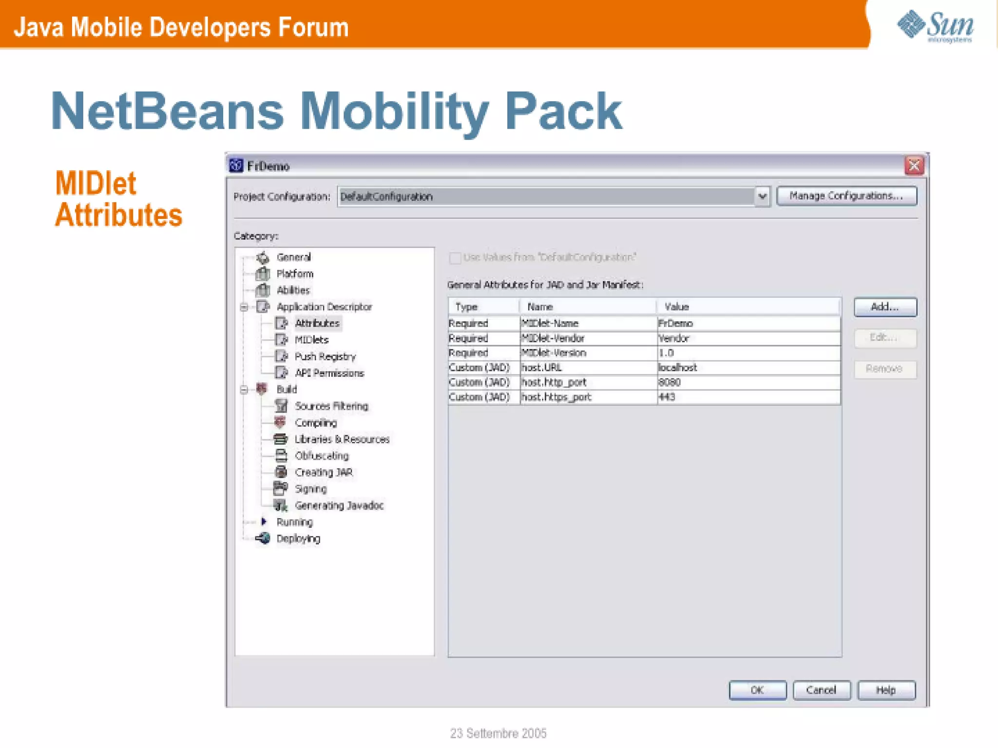 Schepis Deploy and Test MIDP Applications JMDF First Meeting