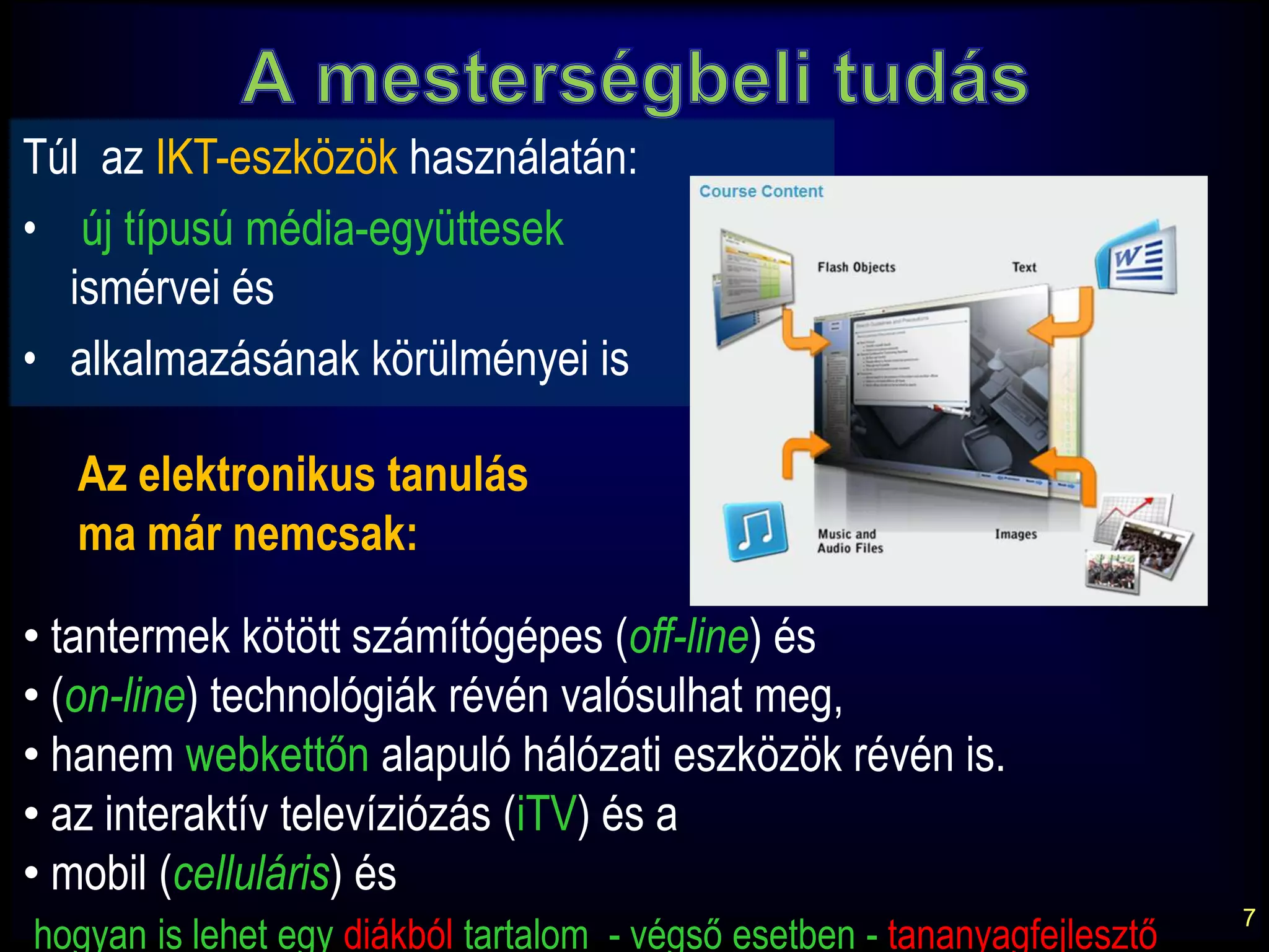 4Részlet az Unesco dekrétumából„Az iskola és a család közös felelőssége, hogy a gyerekeket és a fiatalokat előkészítse egy olyan világra, amelyet akép, ahang és aszó alkot…Ez szükségessé teszi, hogy a követelményekhez hozzáigazítsuka képzés legfontosabb céljait, amelyeket a„média – alfabetizálás”szóval foglalhatjuk össze.” (1982)Analóg korszakbeli naivitás?Szórakozva tanulás (edutainment) és/vagy valódi, alapos tanulás (engaged-Learning)? Lehet- e teljes értékű tanulásaz új médiumokkal?
