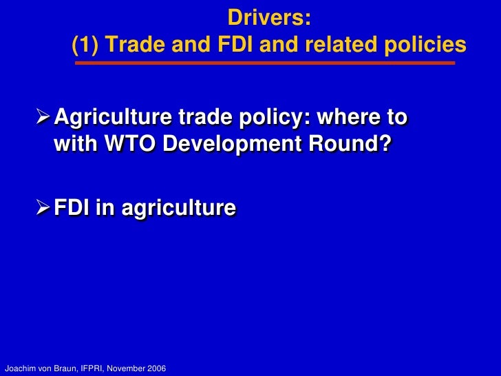Globalization Of The Agri Food System And The Poor In