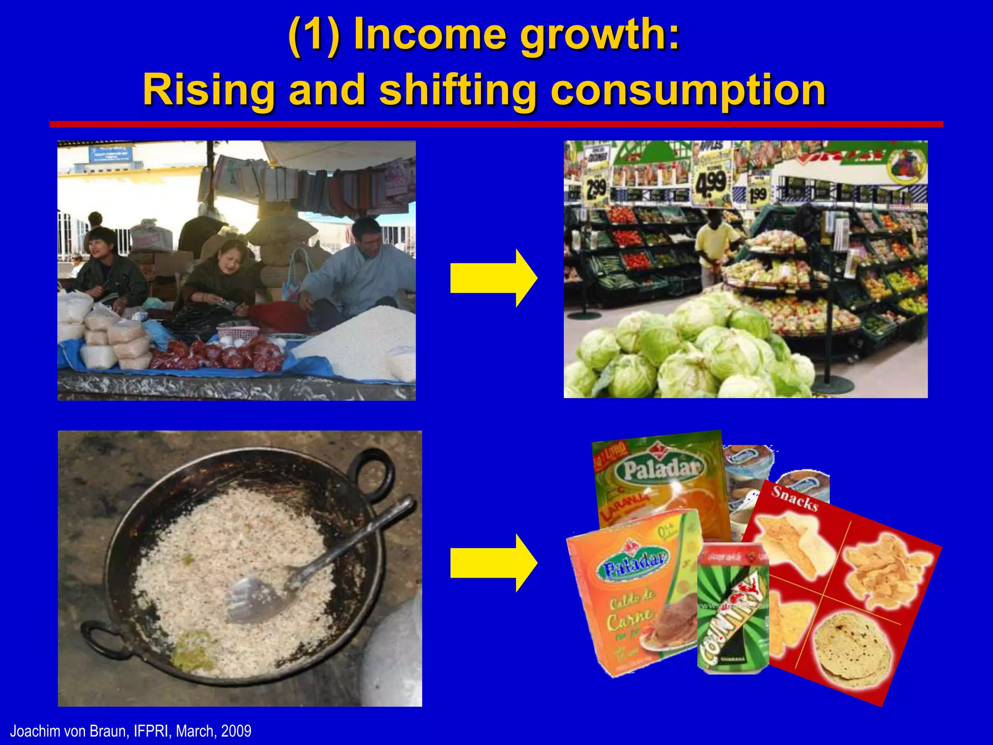 (1) Income growth:
                    Rising and shifting consumption




Joachim von Braun, IFPRI, March, 2009
 