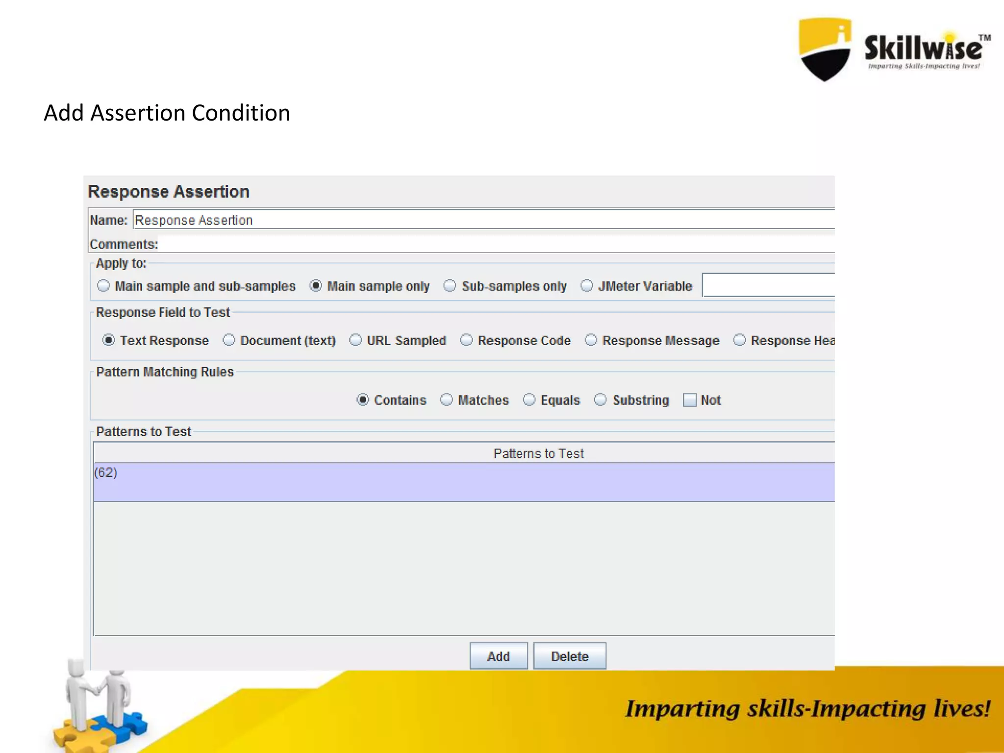 Add Assertion Condition
 