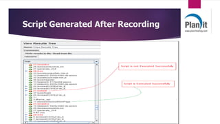 Script Generated After Recording
 