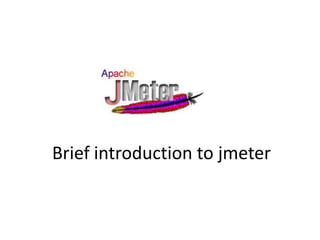 Brief introduction to jmeter 
