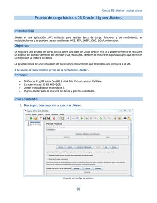 Prueba de carga ORACLE DB usando JMeter. | PDF