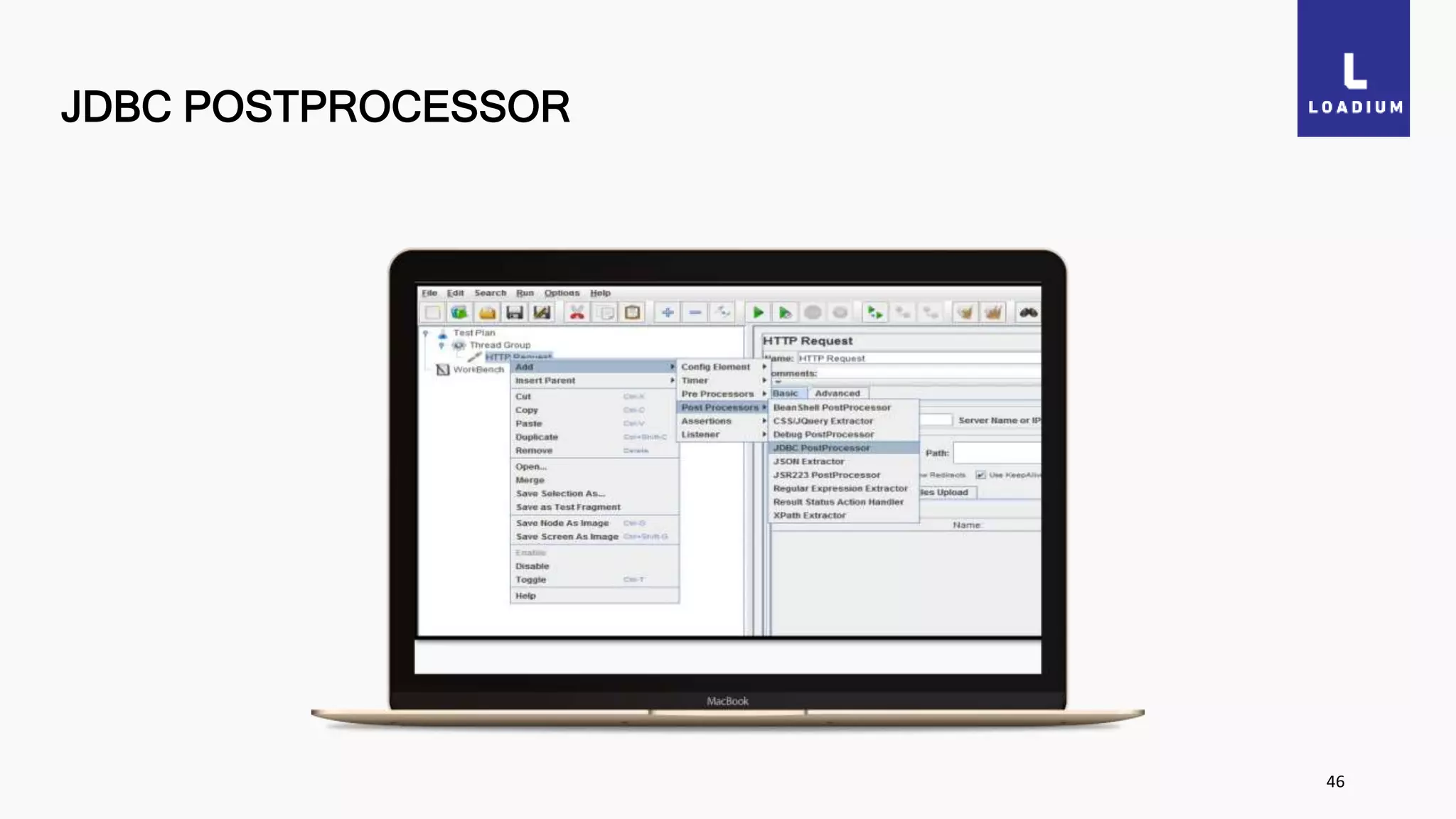 JDBC POSTPROCESSOR
46
 