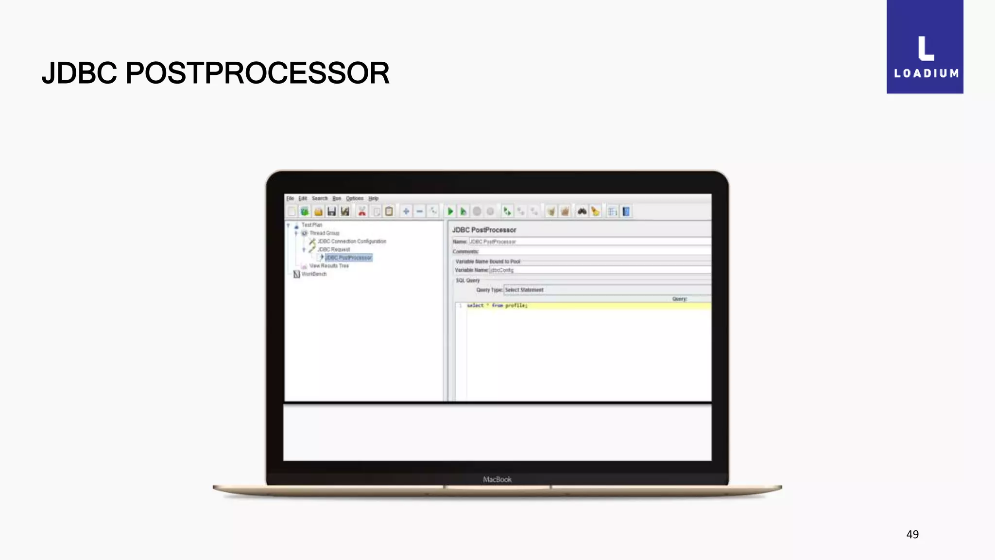 JDBC POSTPROCESSOR
49
 