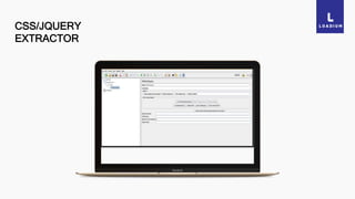 CSS/JQUERY
EXTRACTOR
19
 