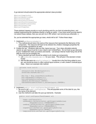 Comprehensive Guide to Writing Plugins for Apache JMeter | PDF