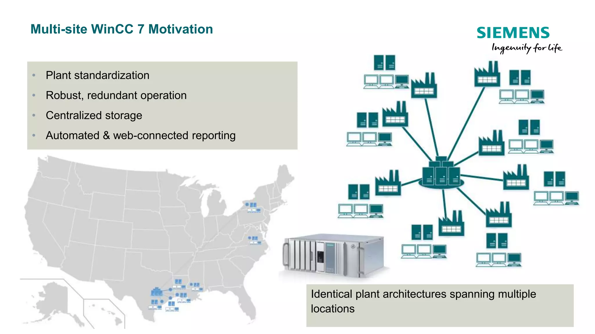 Multi-site WinCC 7 Development with Centralized Process Historian ...
