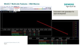 Multi-site WinCC 7 Development with Centralized Process Historian ...