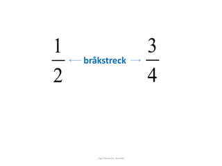 1 
2 
3 
4 
bråkstreck 
Inger Bäckström, Burträsk 
 