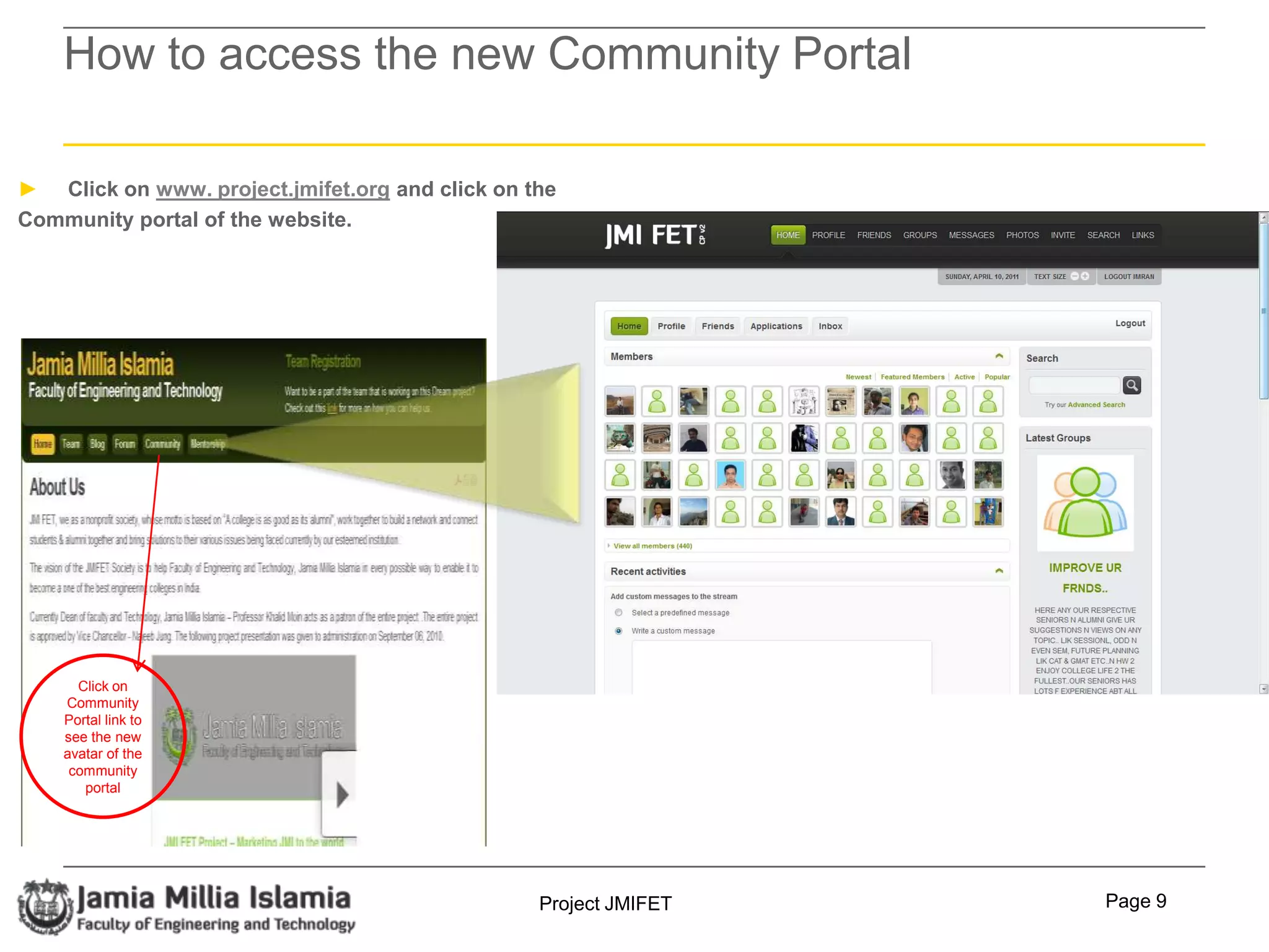 Jobs Team – The team will dedicatedly work for exploring job opportunities for JMIFET students. The Team responsibilities include interacting HR personnel and Alumni in Fortune 500 Companies.