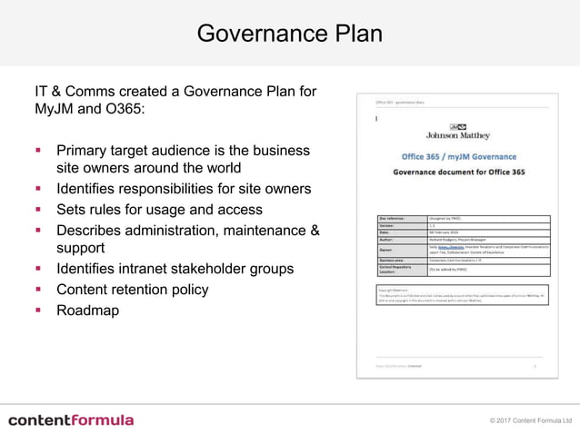 Office 365 Governance Examples – Microsoft 365 Governance Framework – PNCF