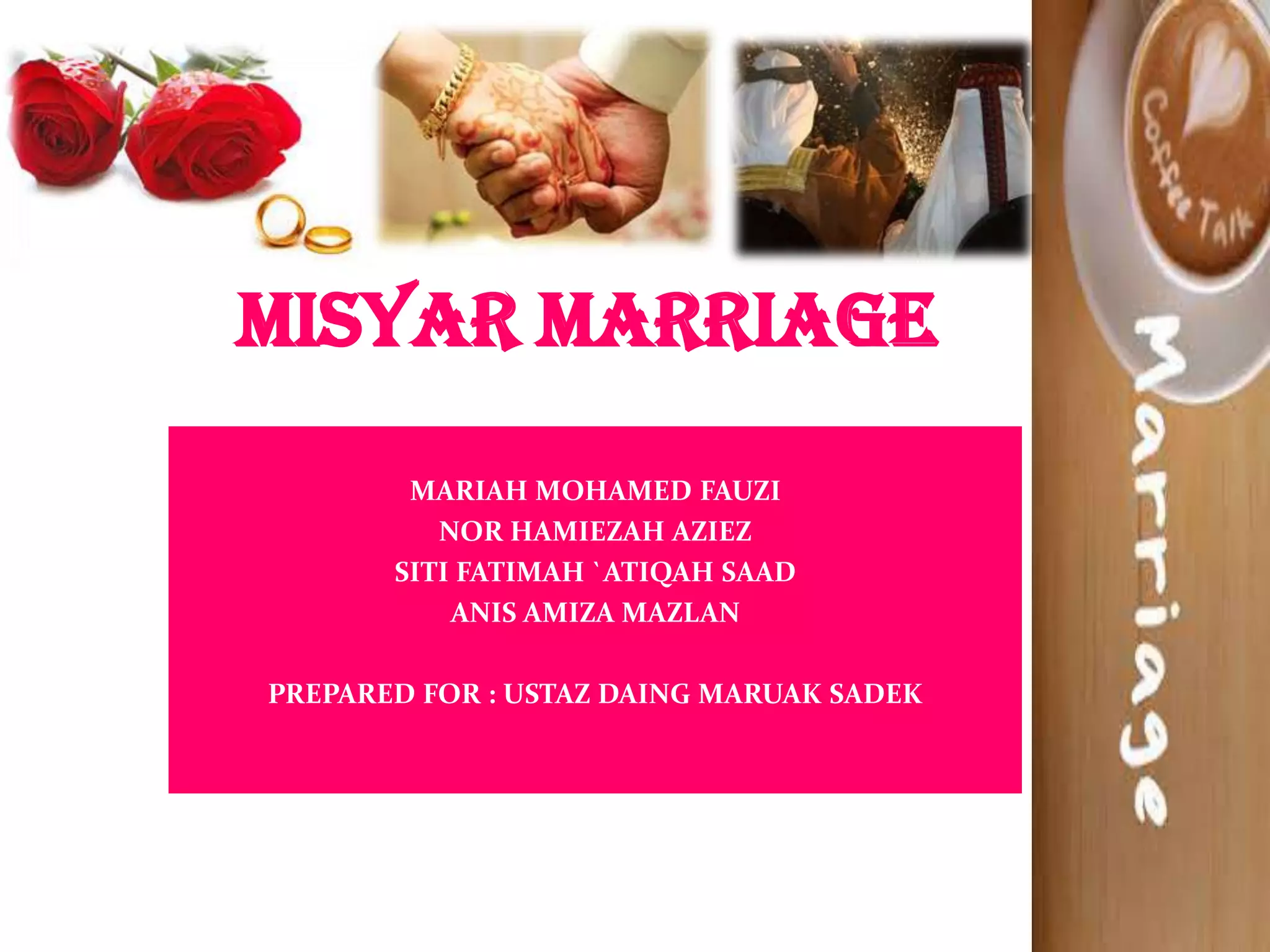 misyar marriage PPT