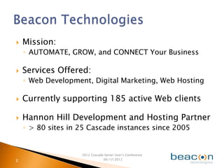 Faster! Optimize Your Cascade Server Experience, by Justin Klingman ...