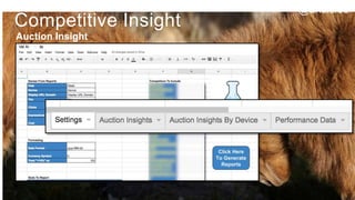 Competitive Insight
Auction Insight
@ansicles
 