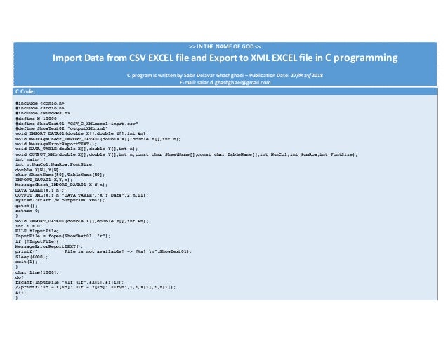Import Data From Csv Excel File And Export To Xml Excel File In C Pro