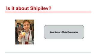 Is it about Shipilev? 
Java Memory Model Pragmatics 
 