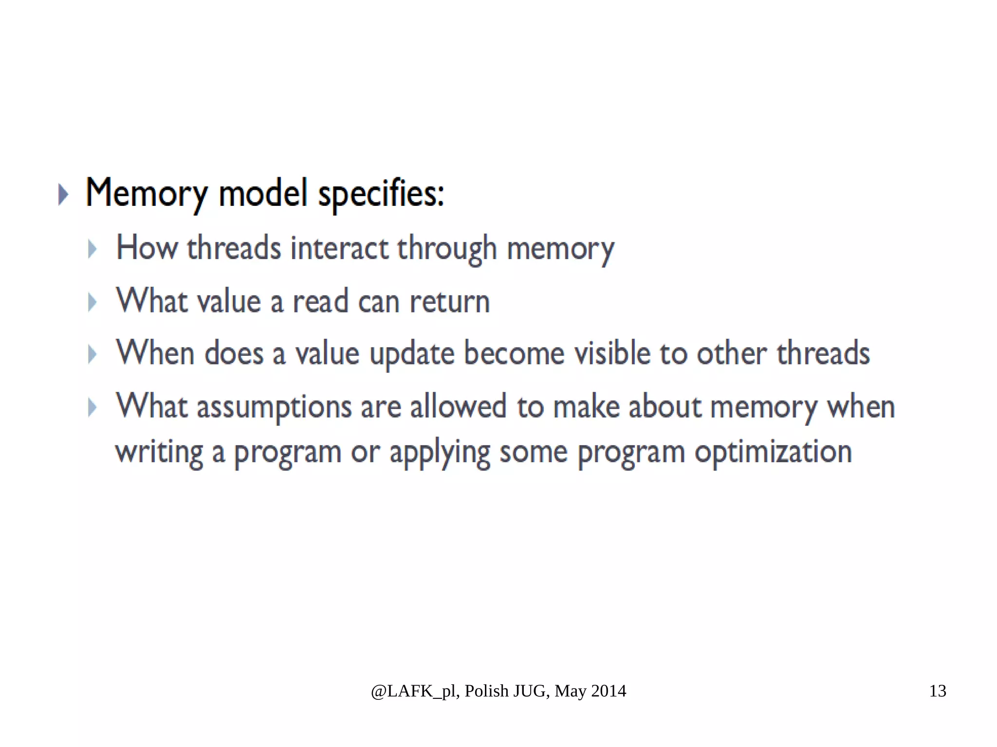 @LAFK_pl, Polish JUG, May 2014 13 