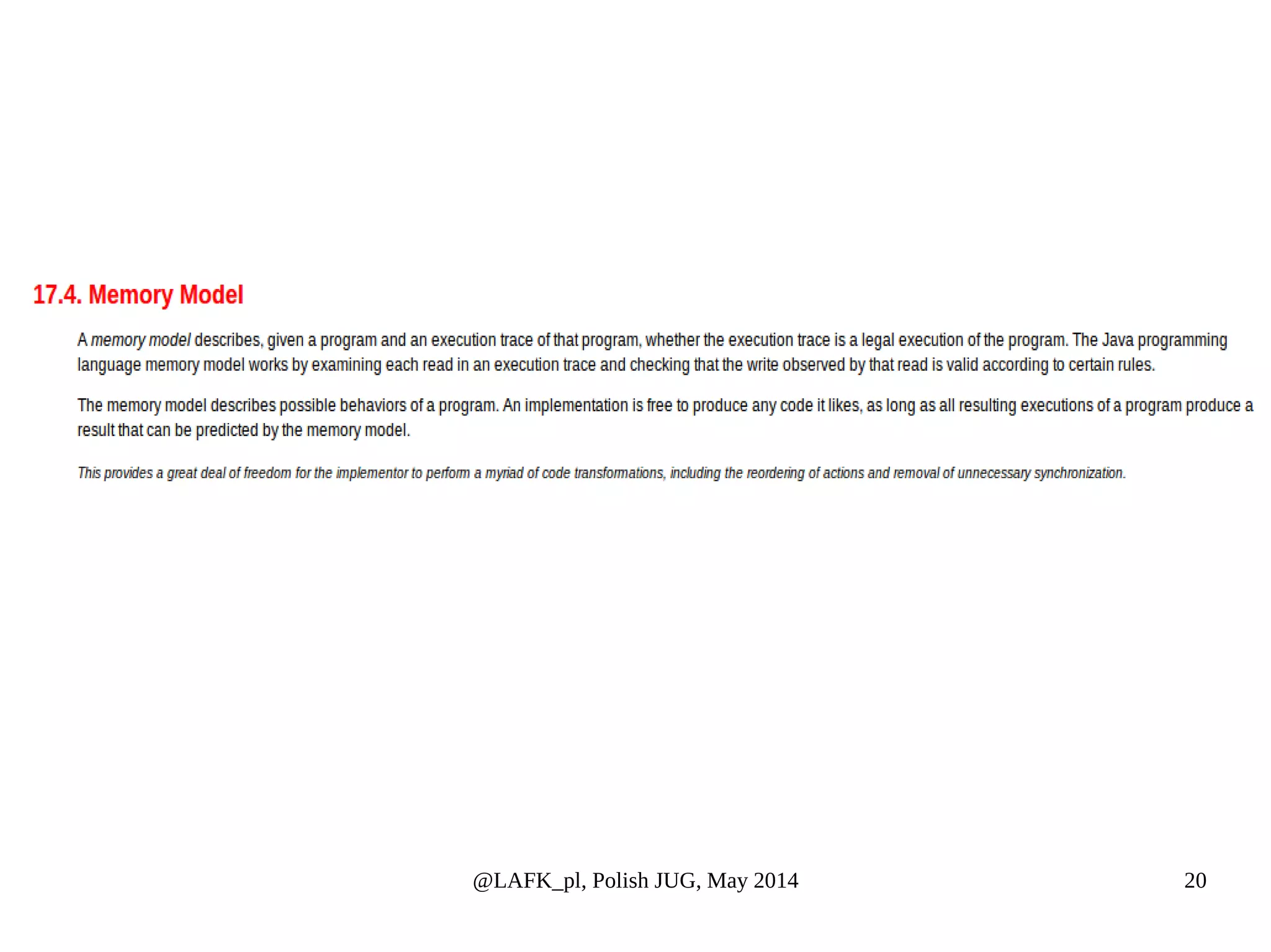 @LAFK_pl, Polish JUG, May 2014 20 