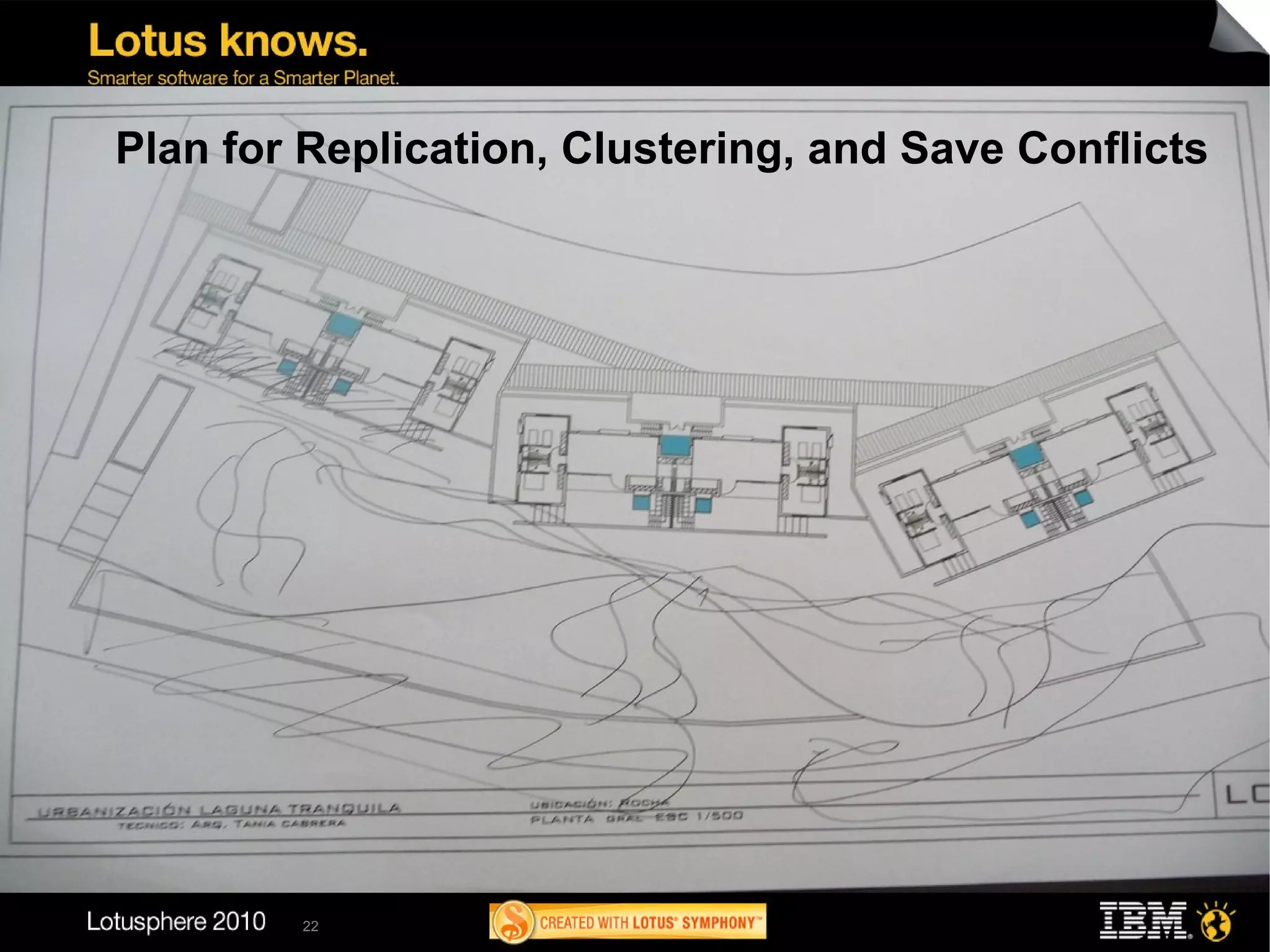 Plan for Replication, Clustering, and Save Conflicts




        22
 