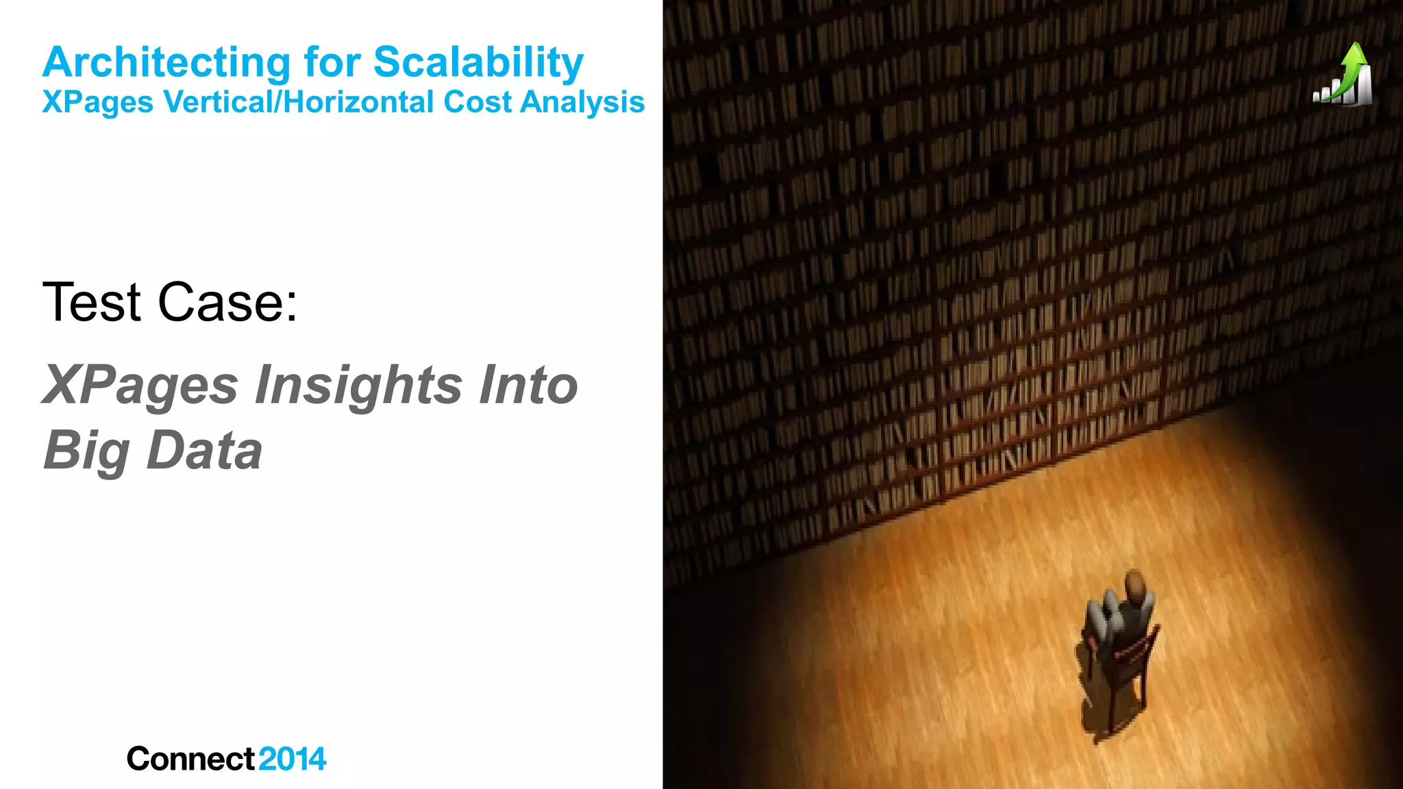 Architecting for Scalability

XPages Vertical/Horizontal Cost Analysis

Test Case:
XPages Insights Into
Big Data

 