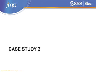 Copyright © 2014, SAS Institute Inc. All rights reserved.
CASE STUDY 3
 