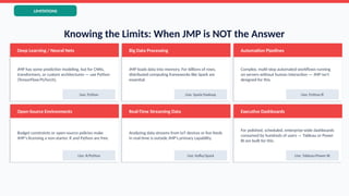 JMP Software - A Theoretical Comparison of Statistical Tools | PPTX