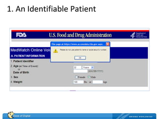 Dose of Digital FDA Pharma Social Media Hearing Testimony - Adverse Event Reporting