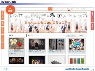 13
コミュニティ画面
PC
画面
 