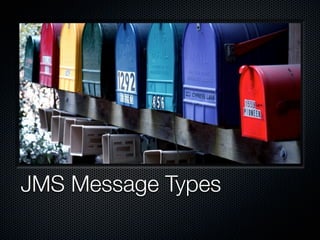 JMS Message Types
 