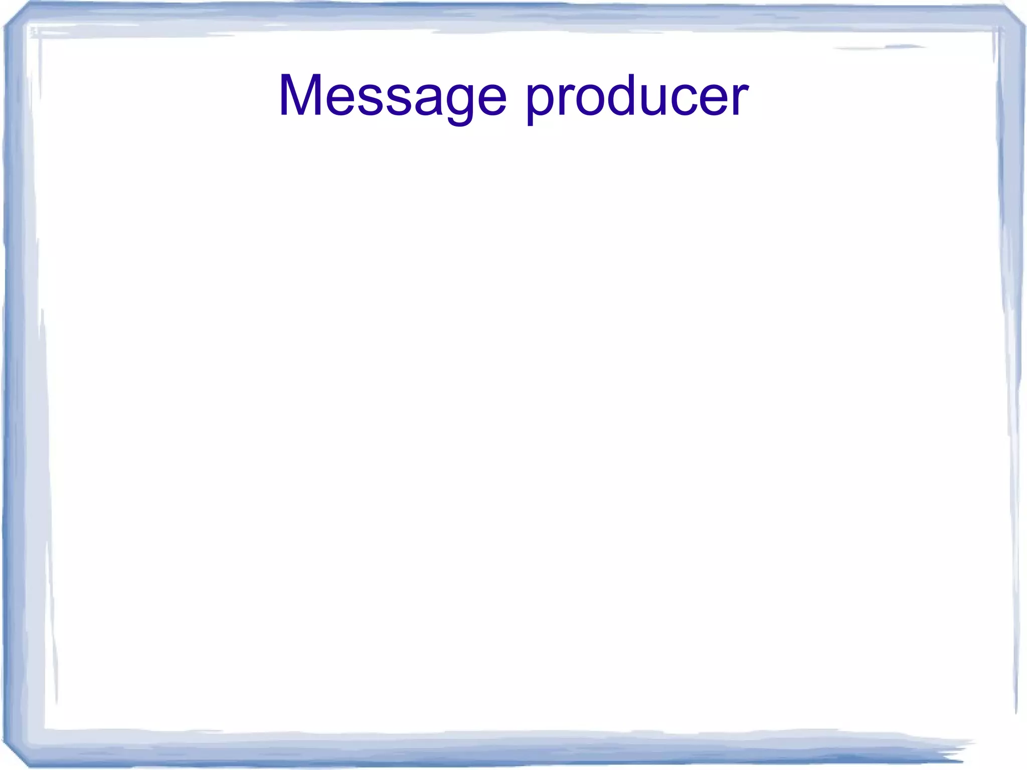 Message producer
 